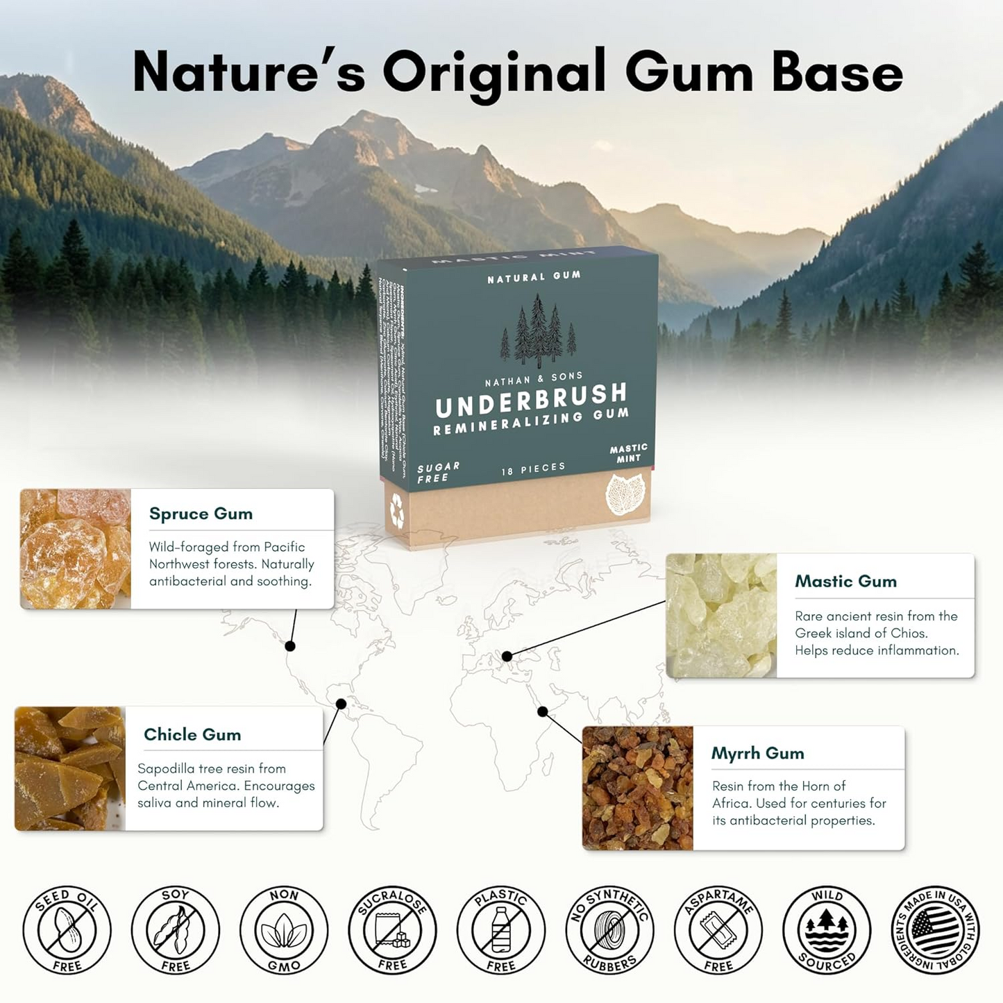 Mastic Mint Remineralizing Gum