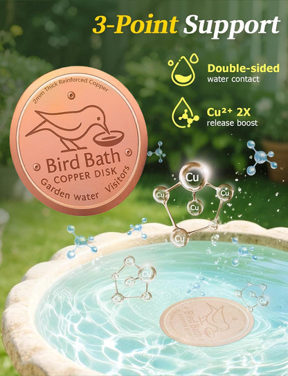 🥇 99.99% Pure Copper Bird Bath Disk