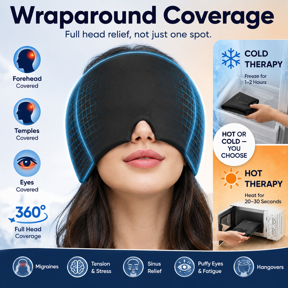 Hot & Cold Headache Relief Gel Cap