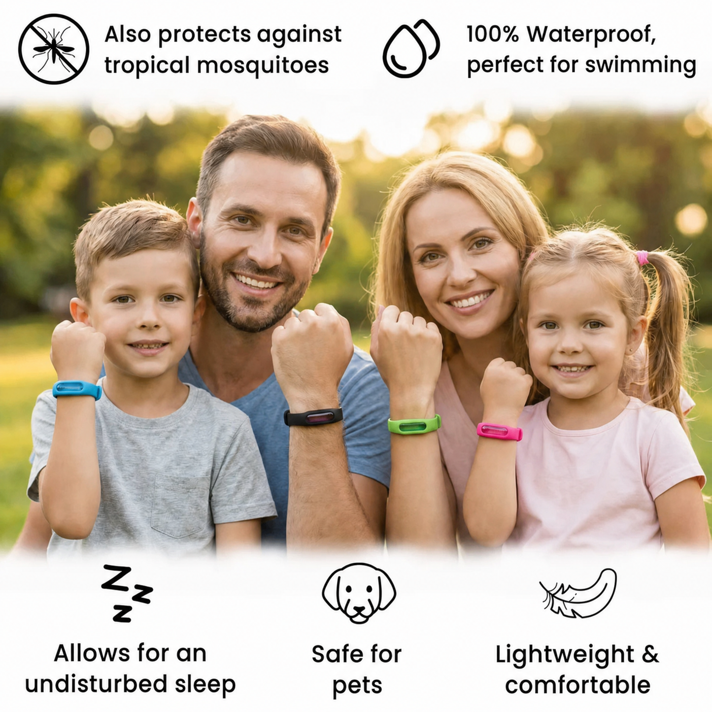 Mosquito Bracelet-up